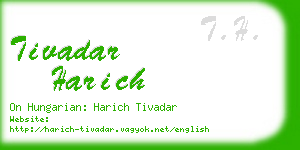 tivadar harich business card